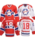 Gordon "Red" Berensons Montreal Canadiens "Original Six" Oldtimers Game-Worn Jerseys with His Signed LOA