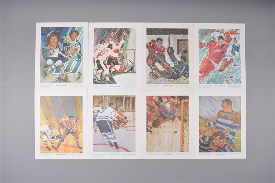 Toronto Maple Leafs 1966-67 Hockey Talks Records Complete Set of 10 and 1970s Prudential "Great Moment in Canadian Sports" 23-Print Near Set