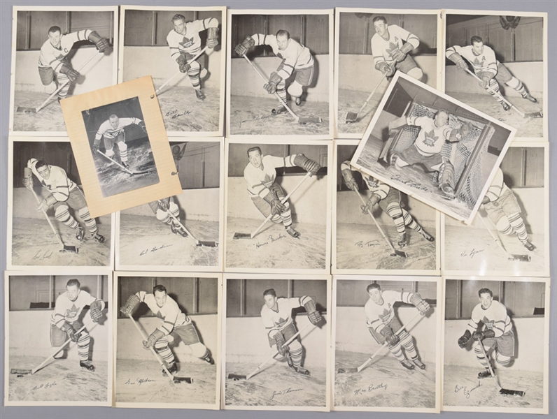 Vintage Memorabilia Collection with 1945-54 Quaker Oats Maple Leafs Photos, 1972-Canada-Russia Series Newspapers and More!