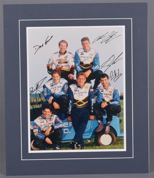 Players Drivers Circa 1995 Multi-Signed Photo Including Greg Moore and Jacques Villeneuve