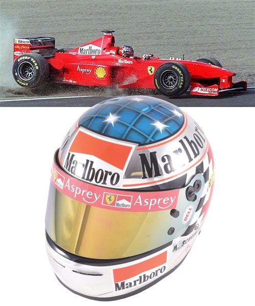Michael Schumacher Official Bell Formula 1 Full Size Ferrari Replica Helmet (1998 Suzuka Japan)