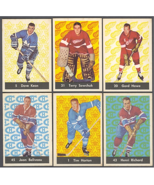 1961-62 Parkhurst Hockey Near Complete Card Set (50/51)