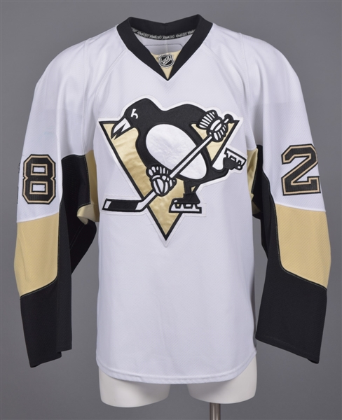 Eric Godards 2008-09 Pittsburgh Penguins Game-Worn Jersey