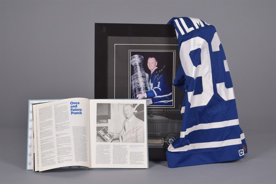 Toronto Maple Leafs Autograph and Memorabilia Collection with Multi-Signed 1979-80 Leafs Book and Bower Signed Framed Display 
