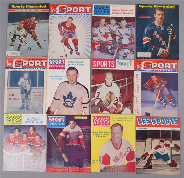 Huge Vintage 1950s-1970s Sport Magazine Collection of 550+ with Sports Illustrated, Sportsworld, Hockey Illustarted and more!
