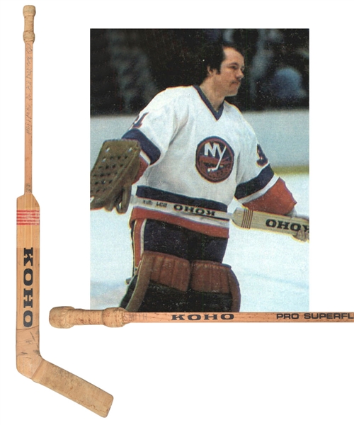 Billy Smiths 1977-78 New York Islanders Team-Signed Koho Game-Used Stick