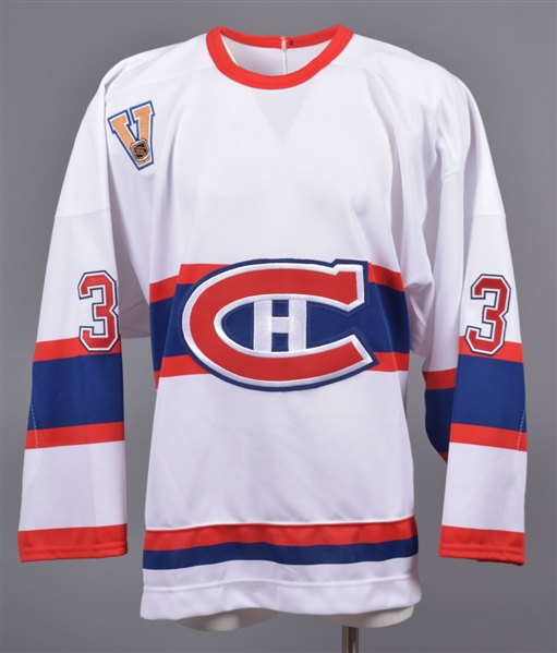 Raitis Ivanans 2004-05 Montreal Canadiens "1945-46 Vintage Set" Game-Issued Jersey with Team LOA