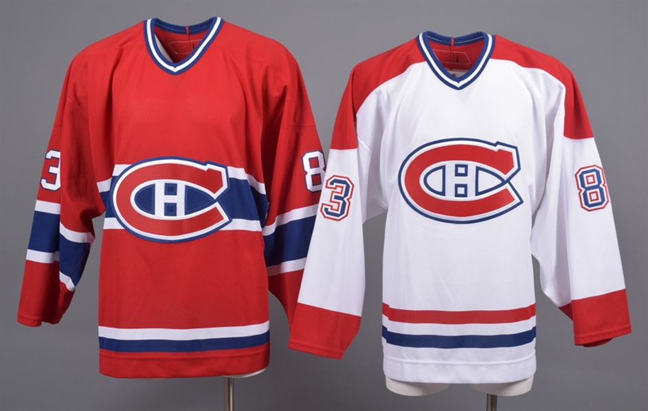 Andrew Archers 2006-07 Montreal Canadiens Game-Issued Home and Away Jerseys with Team LOAs