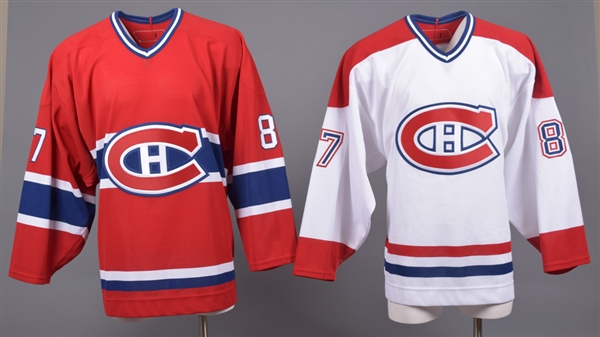 James Sanfords 2006-07 Montreal Canadiens Game-Issued Home and Away Jerseys with Team LOAs