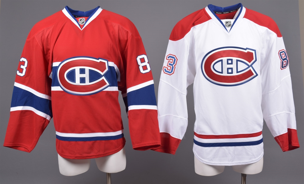 Joel Chouinard’s 2014-15 Montreal Canadiens Game-Issued Home and Away Jerseys with Team LOAs