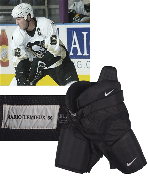 Mario Lemieuxs Early-2000s Pittsburgh Penguins Nike Game-Worn Pants