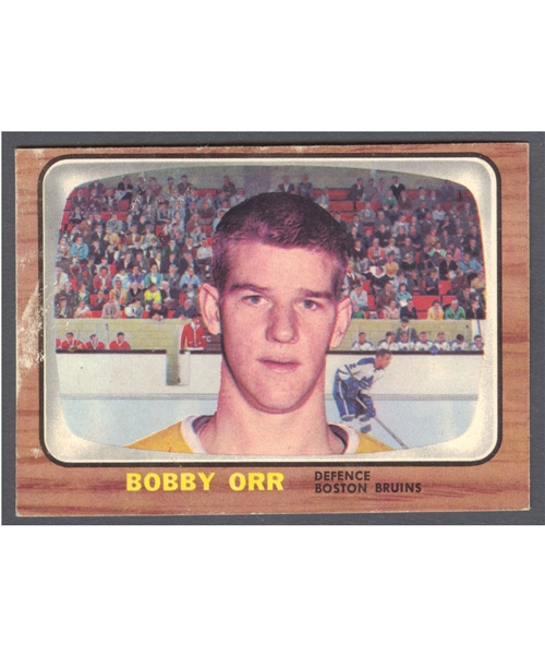 1966-67 Topps Hockey #35 HOFer Bobby Orr Rookie Card