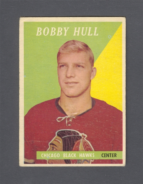 1958-59 Topps Hockey #66 HOFer Bobby Hull Rookie Card