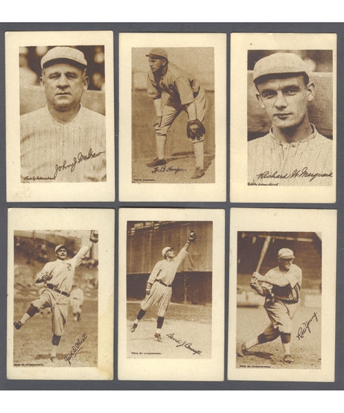1923 Willards Chocolates V100 Baseball Card Collection of 21 Including Harry Hooper, John McGraw, Rube Marquard and Zack Wheat