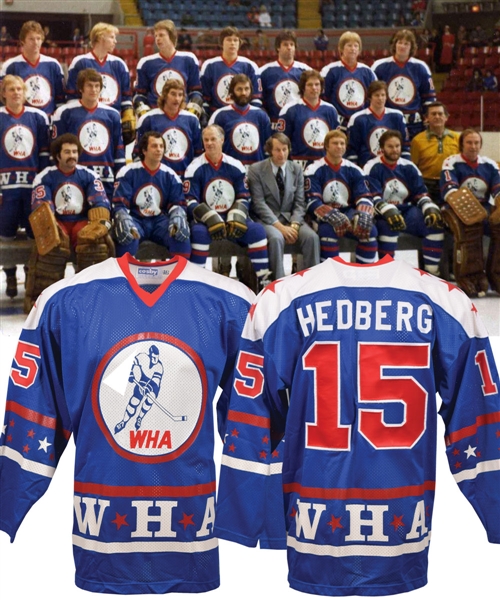 Anders Hedbergs 1977-78 WHA All-Star Game "All-Stars" Game-Worn Jersey with LOA