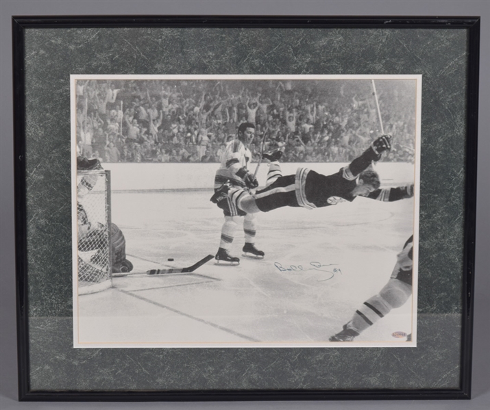 Bobby Orr Boston Bruins Signed "The Goal" Framed Photo (22” x 26”)