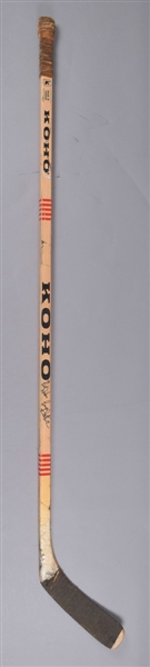 Bryan Trottiers Early-1980s New York Islanders Signed Koho Game-Used Stick