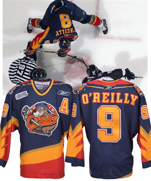 Ryan OReillys 2008-09 OHL Erie Otters Signed Game-Worn Alternate Captains Jersey - Photo-Matched!