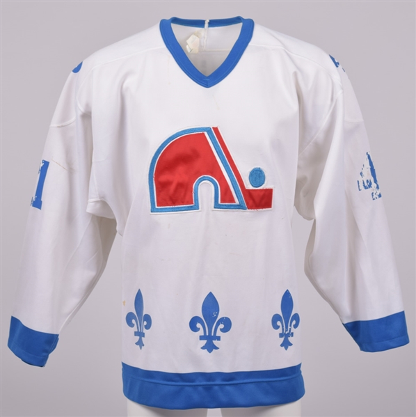 Quebec Nordiques 1987-88 Game-Worn Jersey Attributed to Jean-Marc Richard