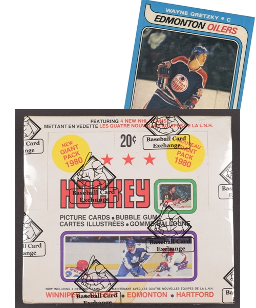 1979-80 O-Pee-Chee Hockey Wax Box (48 Unopened Packs) - BBCE Certified - Wayne Gretzky Rookie Year!