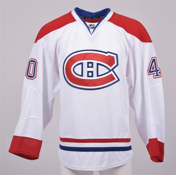 Nathan Beaulieus 2013-14 Montreal Canadiens Game-Worn Rookie Season Jersey