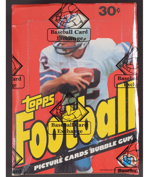 1981 Topps NFL Football Wax Box (36 Unopened Packs) - BBCE Certified - Joe Montana Rookie Year!