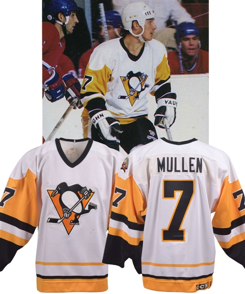 Joe Mullens 1990-91 Pittsburgh Penguins Game-Worn Jersey - All Star Game Patch!