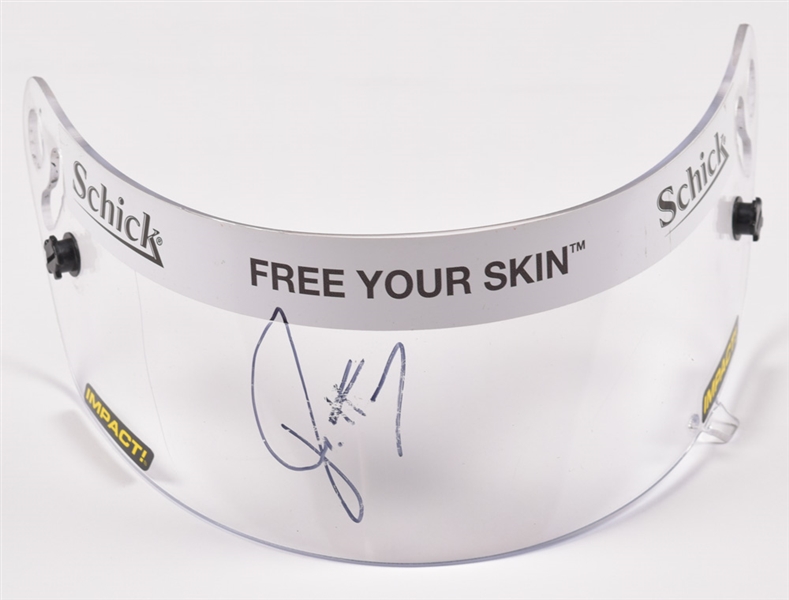 J.R. Fitzpatrick Signed Race-Worn NASCAR Visor and Race-Used F1 Parts from Williams, Cosworth, Honda (Button, Schumacher, Barrichello) with COAs