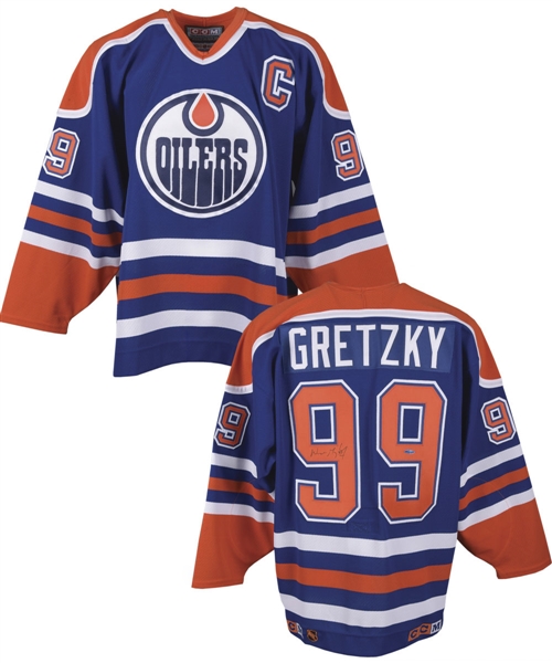Wayne Gretzky Signed Edmonton Oilers Captains Jersey from UDA