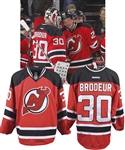 Martin Brodeurs 2012-13 New Jersey Devils "666th Win" Game-Worn Jersey with LOA - Photo-Matched!