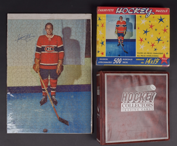Vintage Montreal Canadiens and Toronto Maple Leafs Memorabilia Collection Including 1947-48 MLG Calendar and 1950-51 Forum Calendar