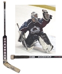 Patrick Roys Mid-to-Late-1990s Colorado Avalanche Signed Koho Revolution Game-Used Stick with LOA