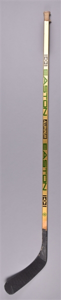 Jeremy Roenicks Early-1990s Chicago Black Hawks Signed Easton Aluminum Game-Used Stick with LOA