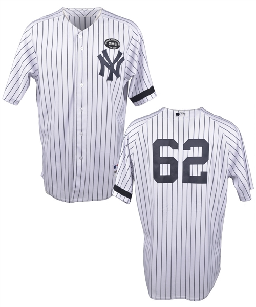 Joba Chamberlains 2010 New York Yankees Game-Worn Two-Patch Jersey and 2009 Game-Worn Pants with LOAs