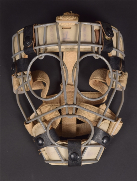 Vintage 1930s Wire and Leather Ice Hockey Goalie Mask