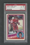 1984-85 O-Pee-Chee Hockey Card #67 HOFer Steve Yzerman RC - Graded PSA 8