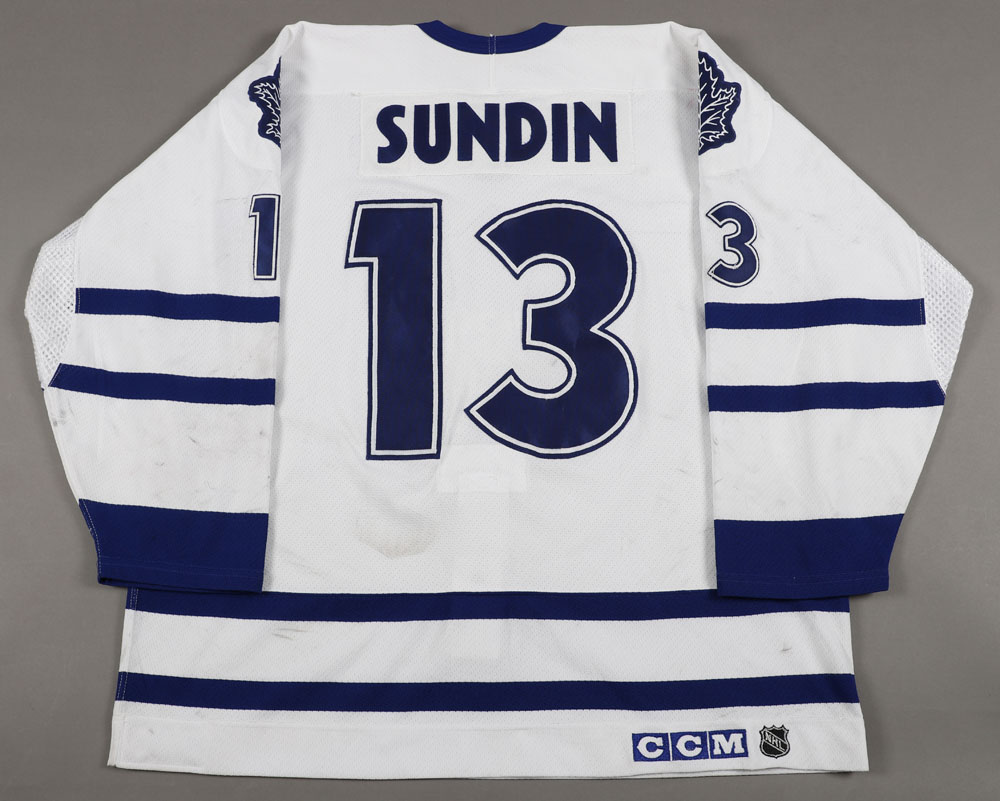 2000-01 Mats Sundin Toronto Maple Leafs Game Worn Jersey – Alternate -  Photo Match