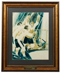 Paul Hendersons 1972 Canada-Russia Series "Goal of the Century" Great Moment in Canadian Sport Prudential Framed Print Presented to Him in 1973 with His Signed LOA (23" x 28") 