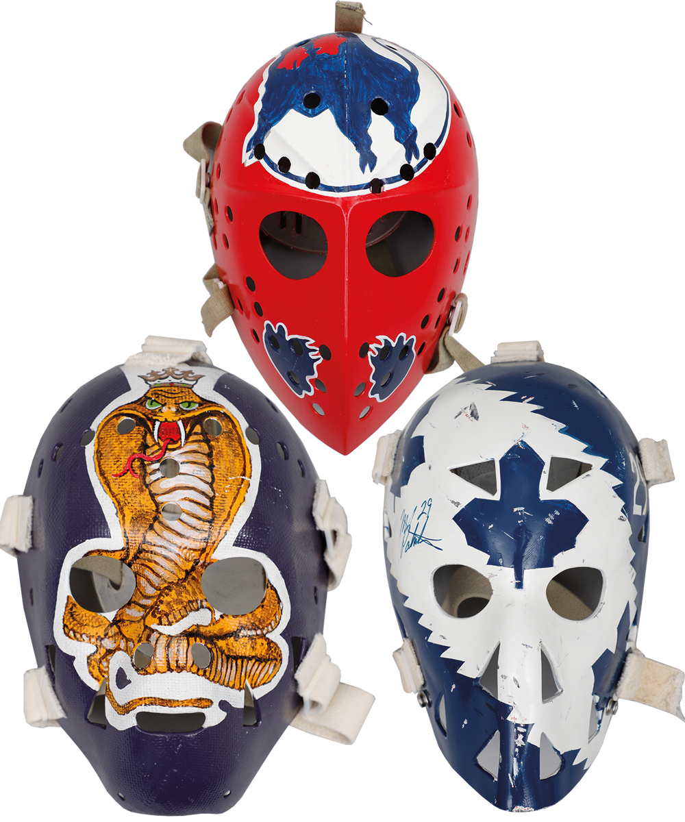 Vintage Goalie Mask - Ice Hockey - Fibrosport - Custom Painted