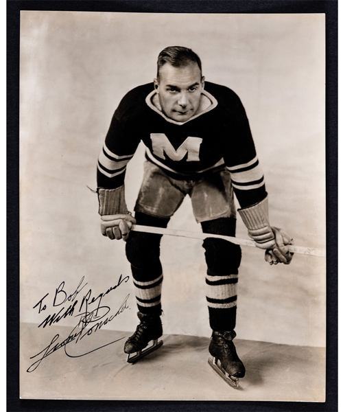 Deceased HOFer Lionel Conacher Signed Montreal Maroons Rice Studios Photo from the E. Robert Hamlyn Collection