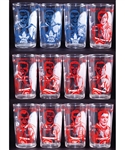 1960-61 Montreal Canadiens and Toronto Maple Leafs York Peanut Butter Glass Collection of 12
