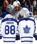 Eric Lindros 2005-06 Toronto Maple Leafs Game-Worn Third Jersey with LOA - Photo-Matched! 