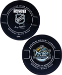 Evgeni Malkins 2011 NHL Winter Classic Pittsburgh Penguins Goal Puck with LOA (Assisted by Letang and Fleury) - 14th Goal of Season / Career Goal #157