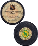 Rene Robert Buffalo Sabres December 2nd 1972 Goal Puck from the NHL Goal Puck Program with LOA - 15th Goal of Season / Career Goal #28 - Third Goal of Hat Trick