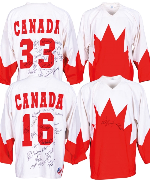 Rod Seiling’s 1972 Canada-Russia Series Team Canada Team-Signed Jerseys (2) and Additional Jerseys (2) from His Personal Collection with His Signed LOA