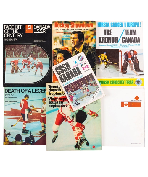 Rod Seiling’s 1972 Canada-Russia Series Memorabilia Collection Including Vintage Programs from His Personal Collection with His Signed LOA