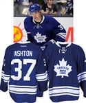 Carter Ashtons 2013-14 Toronto Maple Leafs Game-Worn Third Jersey with Team COA