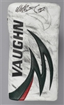 Niklas Backstroms 2011-12 Minnesota Wild Signed Vaughn Game-Used Blocker with Team COA - Photo-Matched!