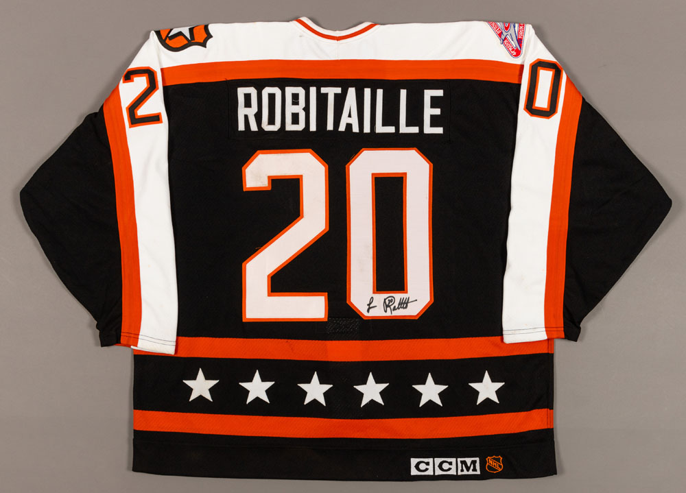 1989 Luc Robitaille Game Worn NHL All Star Game Jersey With Player, Lot  #58860