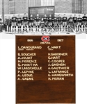 Montreal Canadiens 1926-27 Commemorative Team Plaque Displayed at the Molson Centre/Bell Centre (13" x 15")